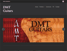 Tablet Screenshot of dmtguitars.com